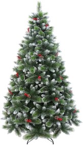 Albero di Natale artificiale PVC verde H 180 cm x Ø 110 cm