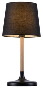 Leuchten Direkt 14423-18 - Lampada da tavolo NIMA 1xE14/40W/230V nera