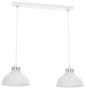 Lampadario a sospensione con filo SVEN 2xE27/15W/230V bianco