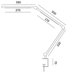 Lampada da tavolo LED dimmerabile TENUIX FOLD LED/20W/230V 3000-6500K nero