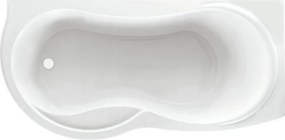 Vasca KEKKY 80 x 180 cm bianco solo guscio senza telaio con schienale dx solo per incasso