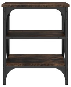 Tavolino da salotto rovere fumo 40x42x50cm in legno multistrato