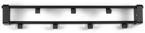 Attaccapanni da parete nero in metallo 60 cm Rex – Spinder Design