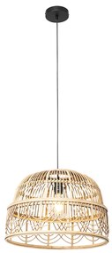 Lampada a sospensione in rattan intelligente 44 cm incl. Wifi G95 - Michelle