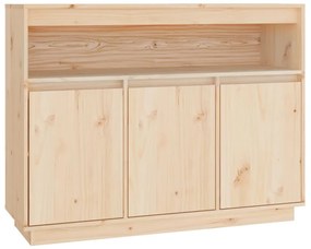 Credenza 104,5x34x80 cm in legno massello di pino