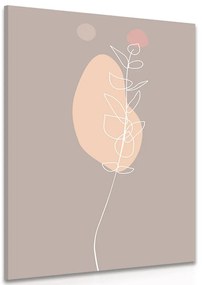 Quadro su tela – Foglia minimalista No3