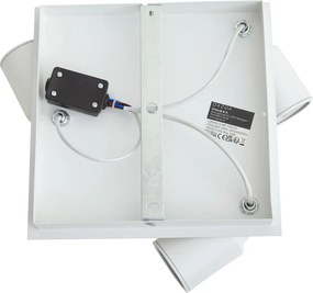 Faretto da bagno moderno bianco quadrato 3 luci IP44 - Ducha