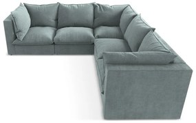 Divano angolare blu Manao – Makamii