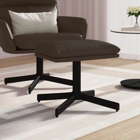 Poggiapiedi 60x60x36 cm in Similpelle, design elegante e funzionale per ogni ambiente, Marrone