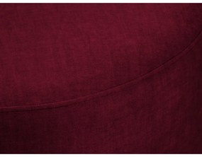 Pouf in velluto bordeaux , ø 68 cm Debbie - Mazzini Sofas