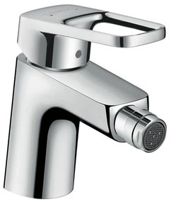 Rubinetto per bidet getto laminare cristallino Logis Loop HANSGROHE cromato lucido