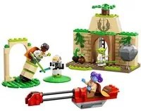 Lego star wars 75358 tempio jedi su tenoo con maestro yoda spade laser giocattolo droide e speeder bike giochi bambini 4+