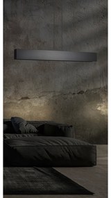 Lampadario Moderno 4 Luci Hachiman In Acciaio Nero