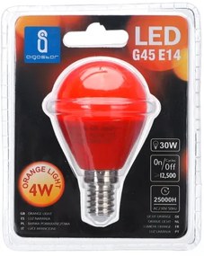 Lampadina LED G45 E14/4W/230V arancione - Aigostar