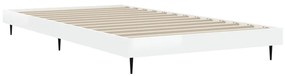 Giroletto bianco lucido 90x200 cm in legno multistrato