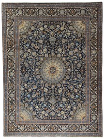 Kashmar Tappeto 300x390 Blu (Iran) Annodato A Mano
