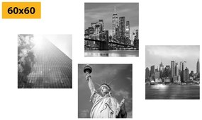 Set di quadri – New York in bianco e nero