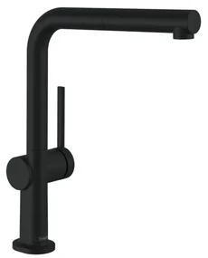Rubinetto da cucina con doccetta a l Talis M54 nero verniciato satinato HANSGROHE