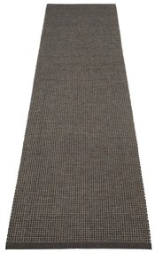 Passatoia da interno/esterno color antracite 70x300 cm Emm Black Linen – Pappelina