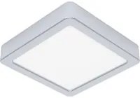 Plafoniera Moderna Fueva 5 In Acciaio Cromo Led Integrato 11W 3000K Ip44