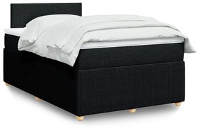Giroletto A Molle Con Materasso Nero 120x190 Cm İn Tessuto /