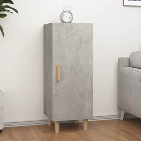 Credenza grigio cemento 34,5x34x90 cm in legno multistrato