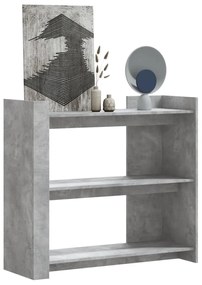 Tavolino Consolle Grigio Cemento 100x35x90 Cm İn Multistrato /