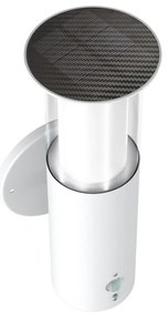 Applique Solare Bianca in Acciaio con Sensore di Movimento IP54 Colore Bianco Naturale 4.000K