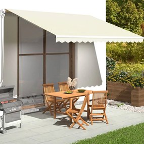 Tessuto Di Ricambio Per Tenda Da Sole Crema 4,5x3,5 M /