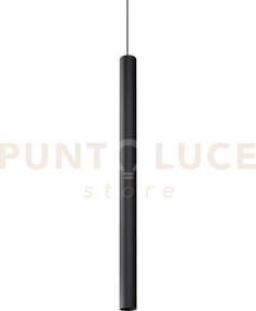 Look round sospensione 1 luce attacco gu10 nero d.6x10cm