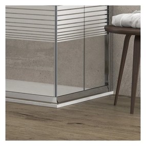 Kamalu - box doccia angolo 70x70 altezza 170cm vetro serigrafato k410