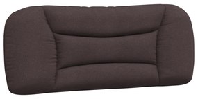 Letto con materasso marrone scuro 100x200 cm in tessuto