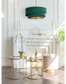 Duolla - Lampadario a sospensione con filo KOBO 1xE27/15W/230V diametro 45 cm verde/oro