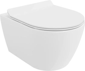 Mexen Carmen wc Rimless con sedile slim a chiusura rallentata, duroplast, bianco lucido - 30880100