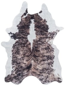 Pelliccia marrone scuro sintetica 100x135 cm Etosha – Ayyildiz Carpets