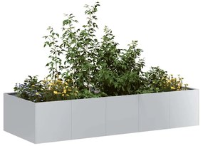 Fioriera 200x80x40 Cm İn Acciaio Zincato /
