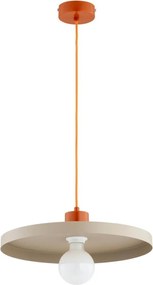 Lampadario a sospensione con cavo ETERI 1xE27/15W/230V beige/rame