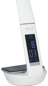Retlux-LED Lampada dimmerabile con ricarica wireless Qi e display LED/6W/230V 3000/4000/6000K