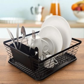 Scolapiatti nero in metallo 36x30,5 cm Radka - Orion