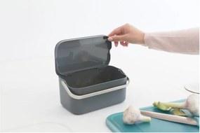 Bidone per l'umido in grigio scuro 1,8 l SinkSide – Brabantia