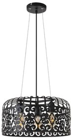 Rabalux 2158 - Lampadario ALESSANDRA 3xE27/60W/230V nero