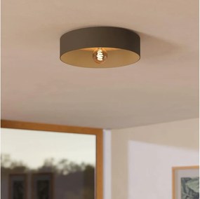 Eglo 901745 - Plafoniera DUAIA 1xE27/40W/230V grigio
