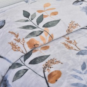 Set copripiumino e federa blu polveroso in micropile per letto singolo 140x200 cm Greta – My House