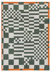 Tappeto jacquard lavabile da interno-esterno Chess