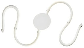 Applique LED moderno Teodor bianco IP20, luce bianco naturale 1350 lumen, NOVECENTO