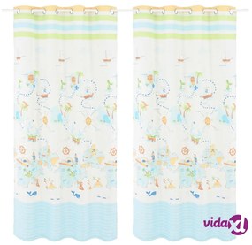 vidaXL Tende Oscuranti per Bambini 2pz 140x240cm Giramondo
