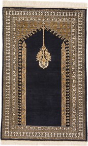 Ghom Tappeto 90x60 (Iran) Annodato A Mano