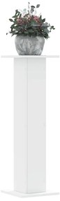 Supporti Per Piante 2 Pz Bianchi 30x30x95 Cm Legno Multistrato /