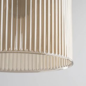 Lampada a sospensione SOPHIA con cavo 1xE14/10W/230V Nero/Beige fumé