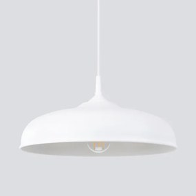 Sollux SL.1329 - Lampadario a sospensione con filo GINA 1xE27/15W/230V diametro 38 cm bianco